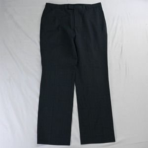 Banana Republic 34 x 32 Blue Plaid Slim‎ Fit Marzotto Wool Dress Pants